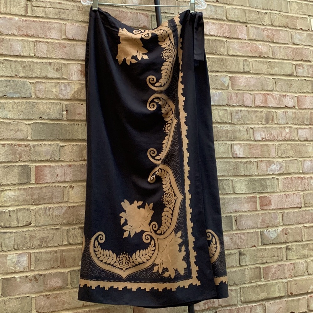 SILK wrap skirt